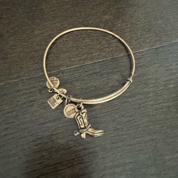 Gold Alex and Ani Cowboy Boot - Picture 2 of 3